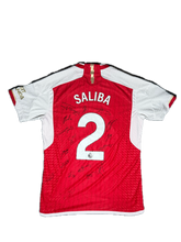 Maillot Arsenal 2023-24 SALIBA #2 - Signé par l'équipe