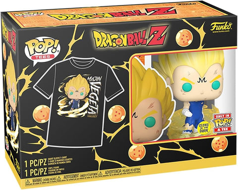 FUNKO POP! & TEE - MAJIN VEGETA GLOW IN THE DARK