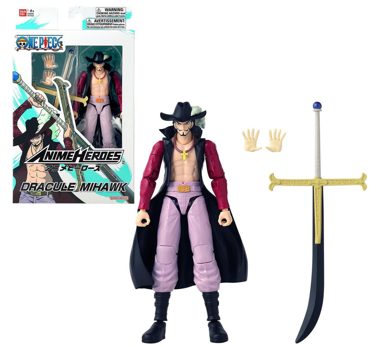 FIGURINE ANIME HEROES - DRACULE MIHAWK (ONE PIECE)