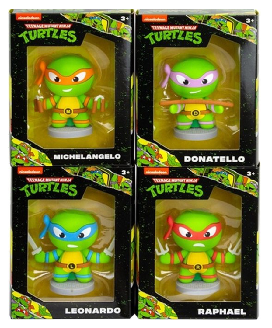 FIGURINE PACK 4 - TEENAGE MUTANT NINJA TURTLES (LEONARDO, RAPHAEL, MICHELANGELO, DONATELLO)