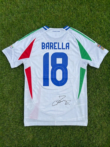 Maillot Italie Euro 2024 BARELLA #18 - Signé