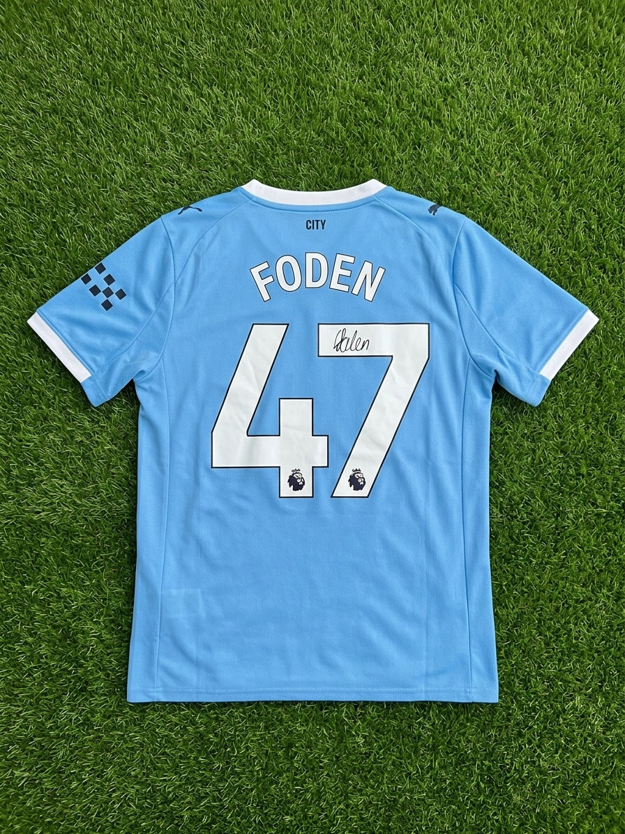 Maillot Manchester City FODEN #47 - Signé