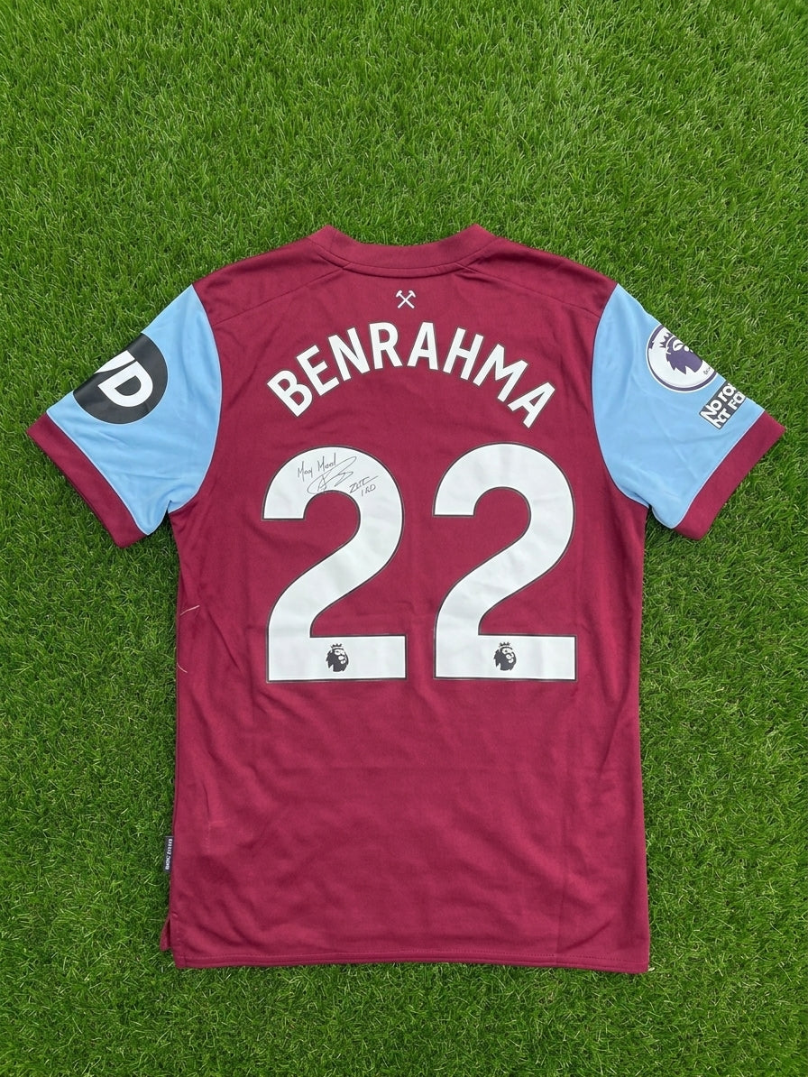 Maillot West Ham 2022-23 BENRAHMA #22 - Signé
