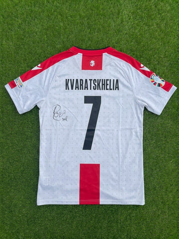 Maillot Géorgie 2023-24 KVARATSKHELIA #7 - Signé