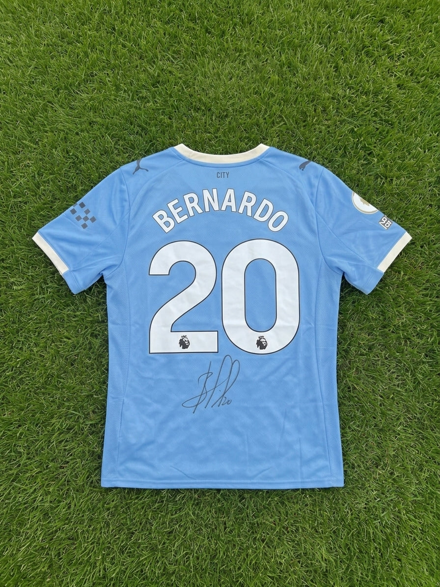 Maillot Manchester City BERNARDO SILVA #20 - Porté & Signé