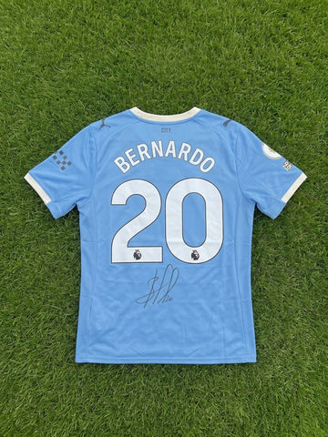 Maillot Manchester City BERNARDO SILVA #20 - Porté & Signé