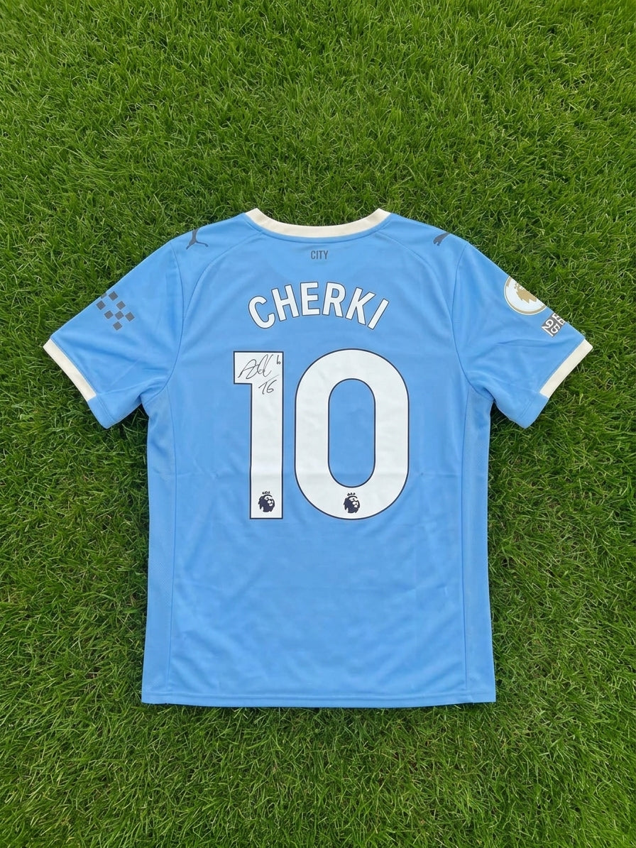Maillot Manchester City CHERKI #10 - Signé