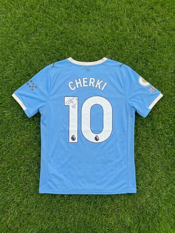 Maillot Manchester City CHERKI #10 - Signé