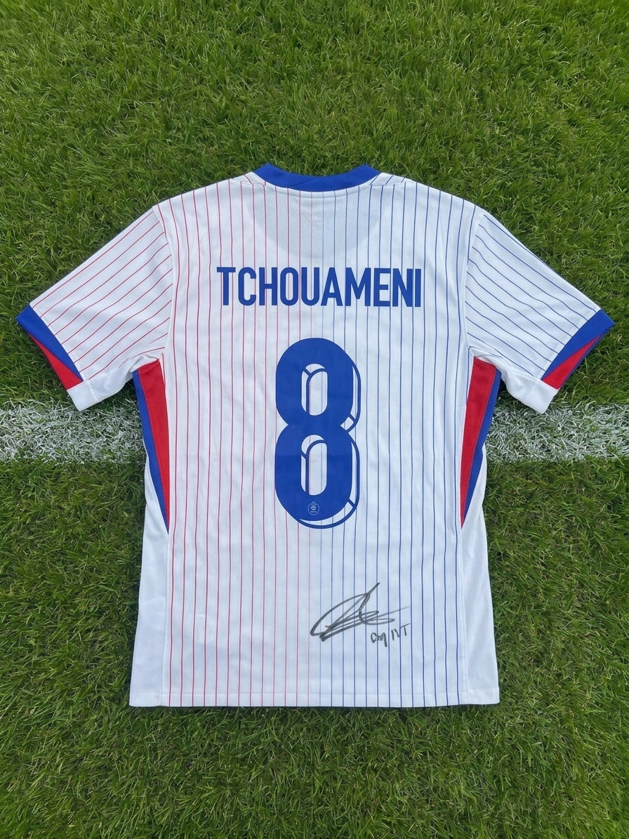 Maillot France Euro 2024 TCHOUAMÉNI #8 - Signé