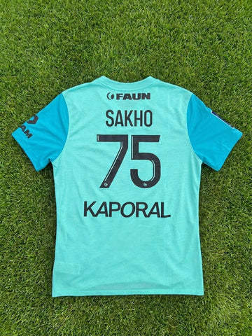 Maillot Montpellier 2023-24 SAKHO #75 - Porté Lorient vs Montpellier L1