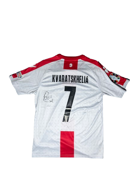 Maillot Géorgie 2023-24 KVARATSKHELIA #7 - Signé