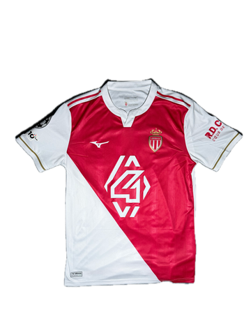 Maillot AS Monaco 2025-26 AKLIOUCHE #11 - Signé/Porté - PSG vs Monaco UCL