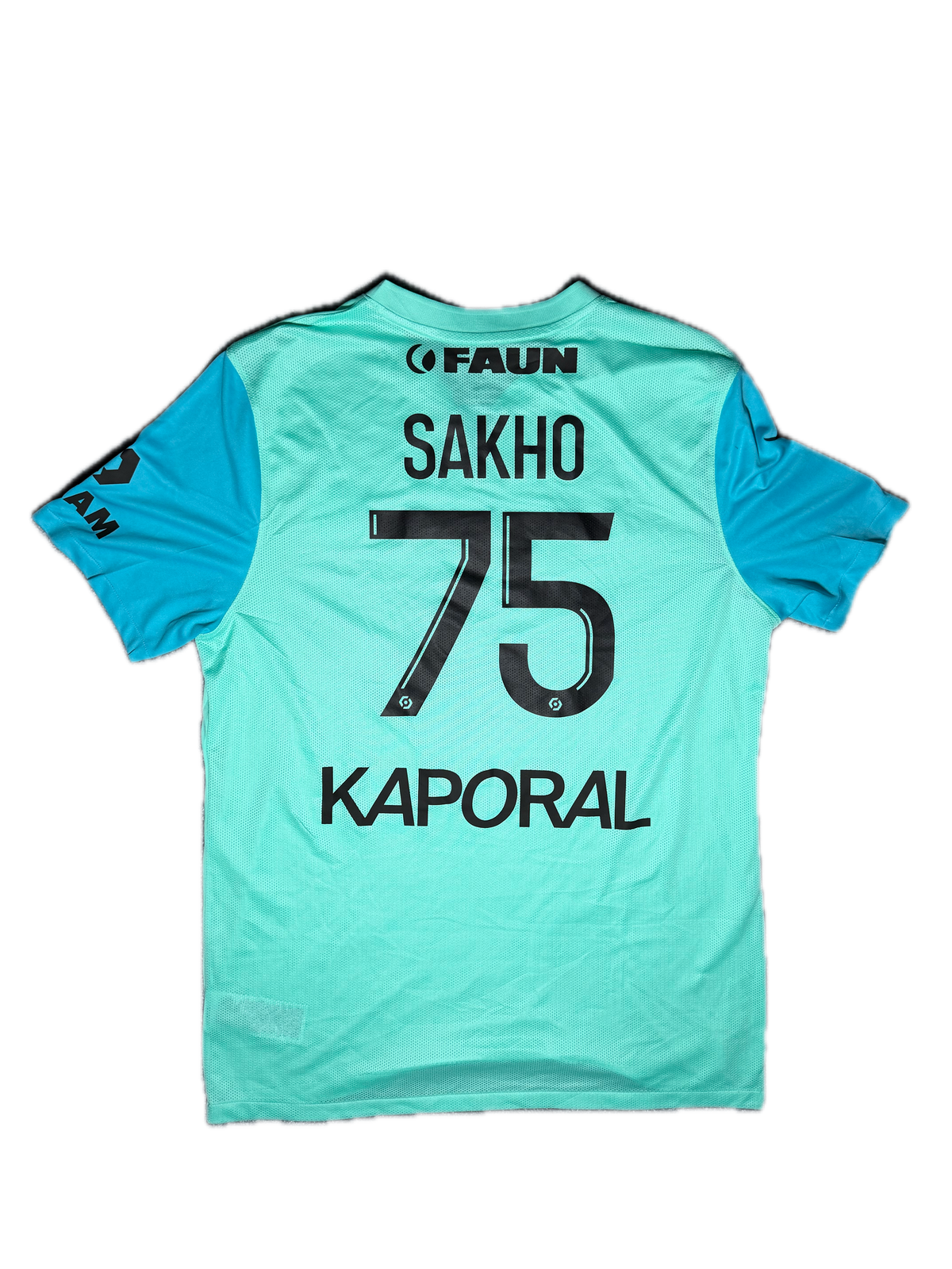 Maillot Montpellier 2023-24 SAKHO #75 - Porté Lorient vs Montpellier L1