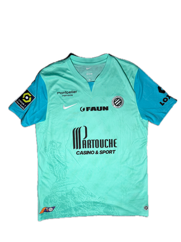 Maillot Montpellier 2023-24 SAKHO #75 - Porté Lorient vs Montpellier L1