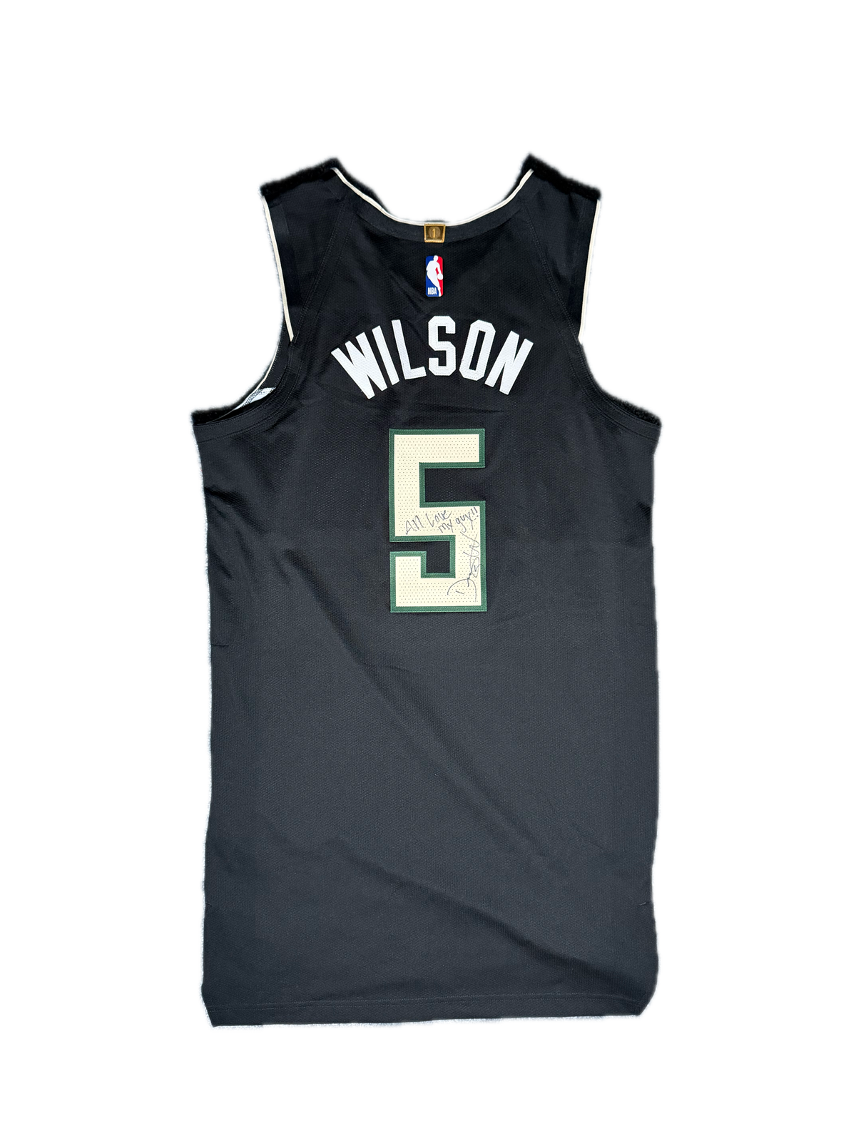 Maillot Milwaukee Bucks WILSON #5 - Signé & Porté NBA Statement Edition