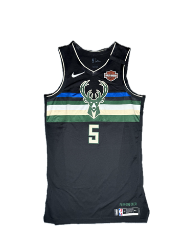 Maillot Milwaukee Bucks WILSON #5 - Signé & Porté NBA Statement Edition