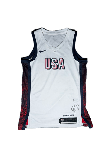 Maillot Team USA JO Paris 2024 #5 EDWARDS - Signé