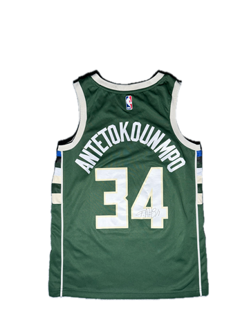 Maillot Milwaukee Bucks ANTETOKOUNMPO #34 - Signé