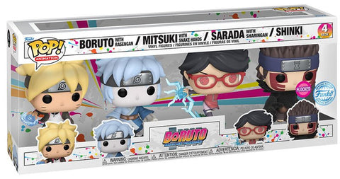 FUNKO POP! ANIMATION - BORUTO 4-PACK (BORUTO, MITSUKI, SARADA, SHINKI)