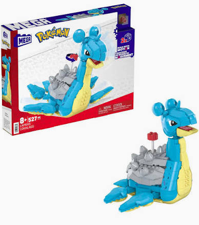 MEGA POKÉMON - LOKHLASS BUILD WITH MOTION 2-EN-1 (527 PIÈCES)